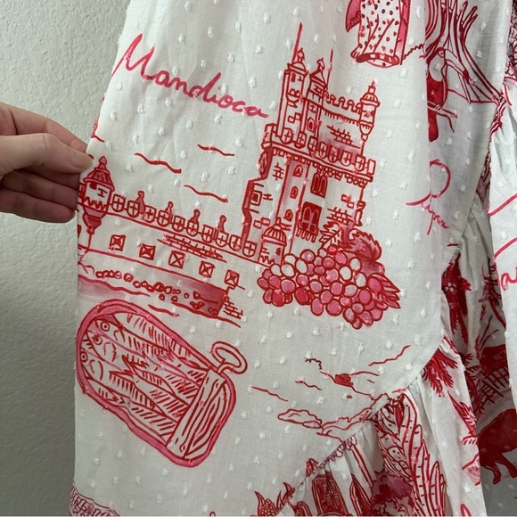 NWT FARM Rio Dual Prints Maxi Wrap Dress SZ L - Picture 5 of 10